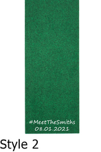 Load image into Gallery viewer, Example of personalization for PUTT-A-BOUT Putting Mat