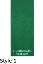 Load image into Gallery viewer, Example of personalization for PUTT-A-BOUT Putting Mat