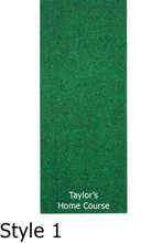 Load image into Gallery viewer, Example of personalization for PUTT-A-BOUT Putting Mat